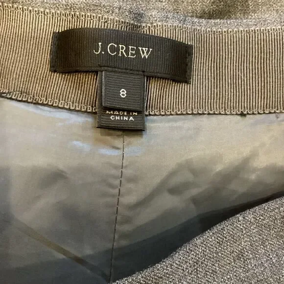 J. Crew Slim trouser with ruffle waist in wool blend size 8 - Picture 6 of 12